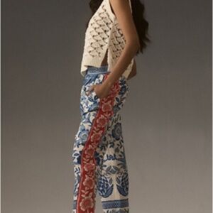 Very Gently Worn (1x) Like New- Farm Rio Floral Linen Pants-Medium